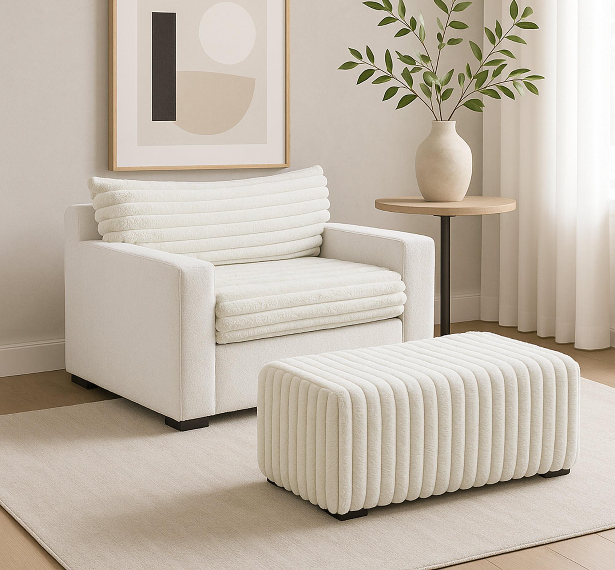 Rent to Own Woodhaven Mondo Glacier Chair w/Ottoman at Aaron's today!